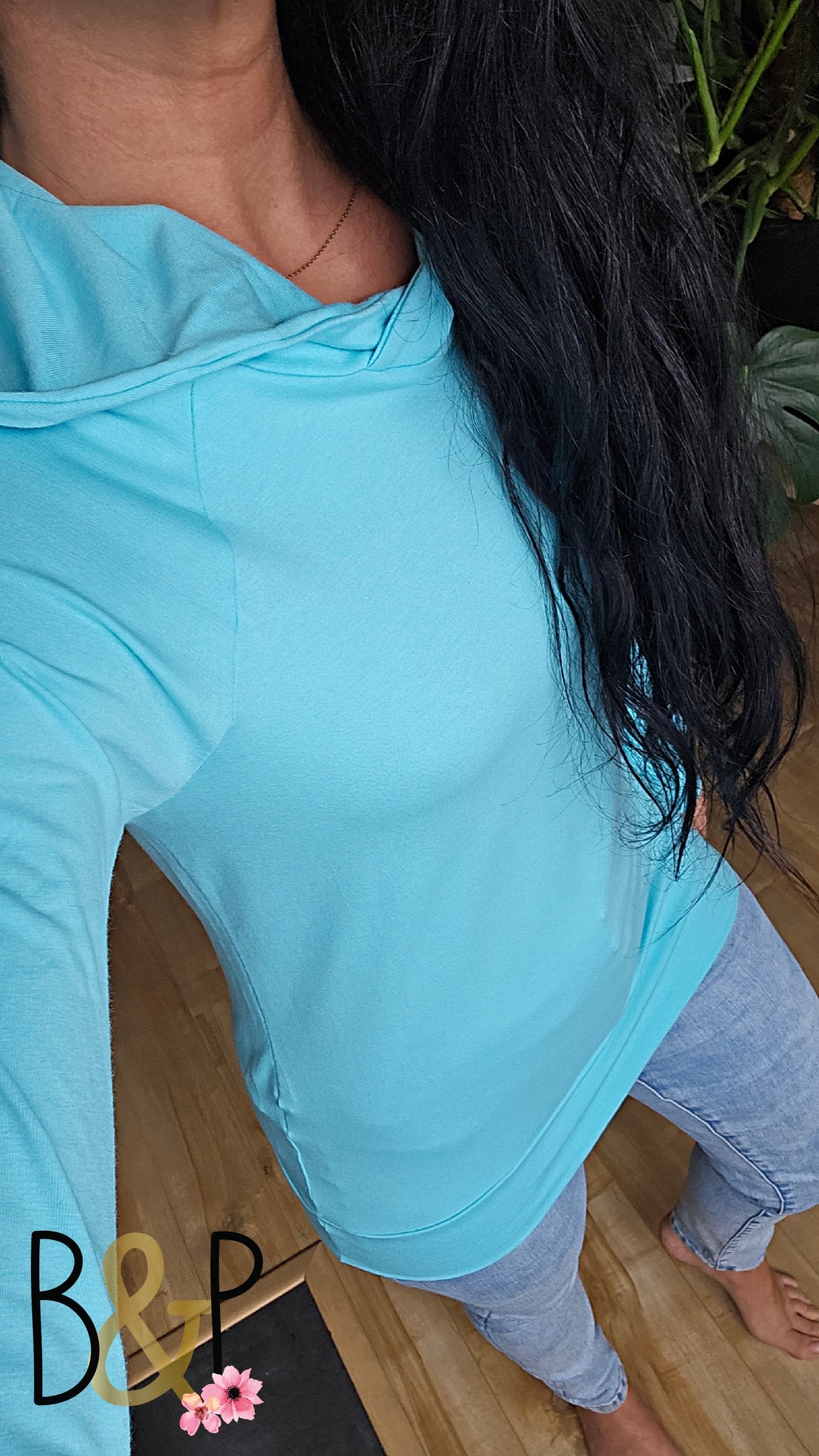 Hoodie bleu ciel
