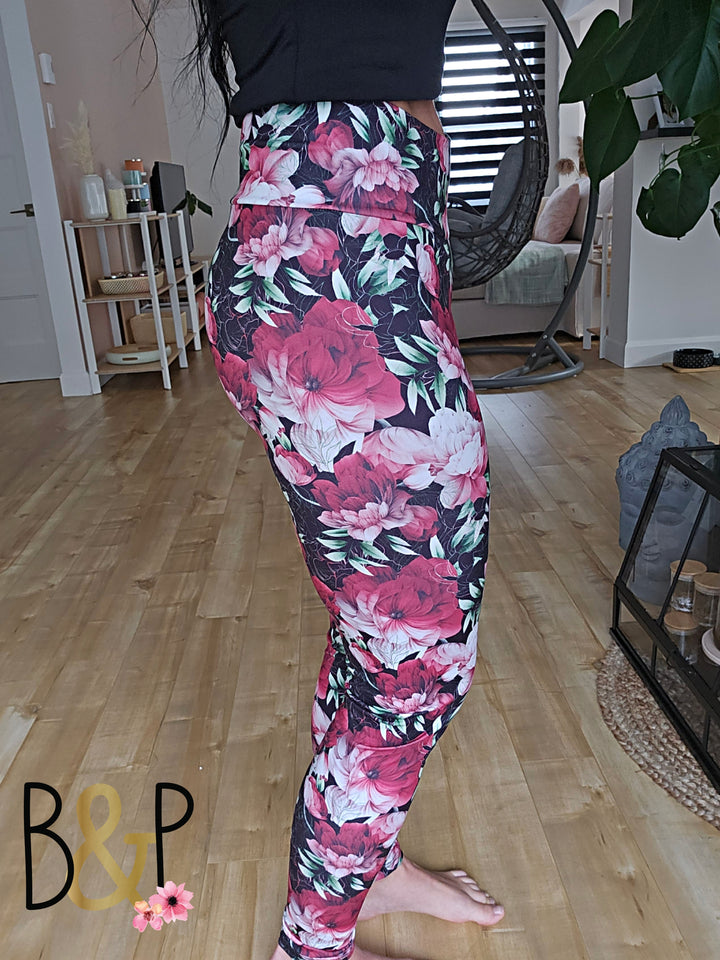 Legging design sur noir