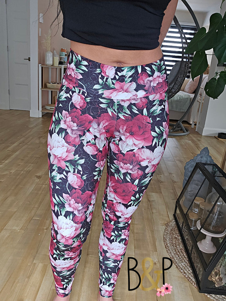 Legging design sur noir