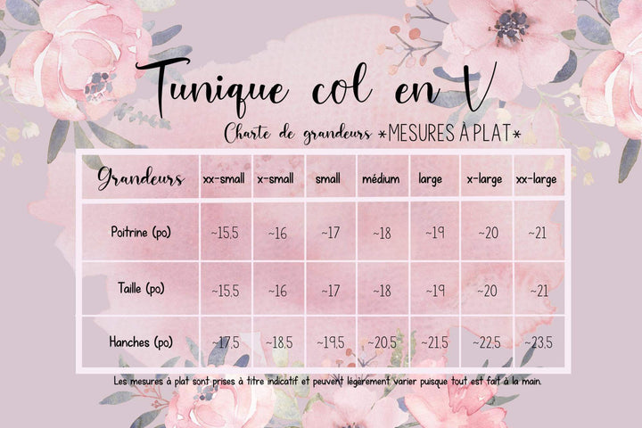 Tunique manches courtes col en V orchidée rose