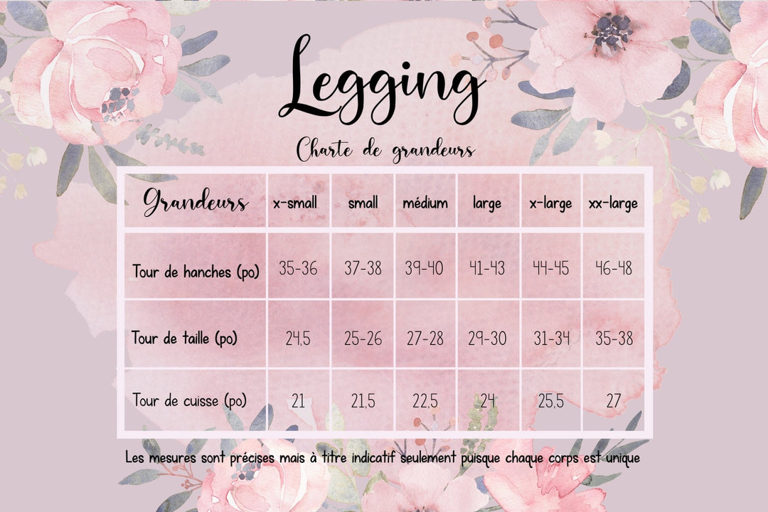 Legging feuillage doré sur noir