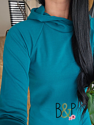 Hoodie sarcelle
