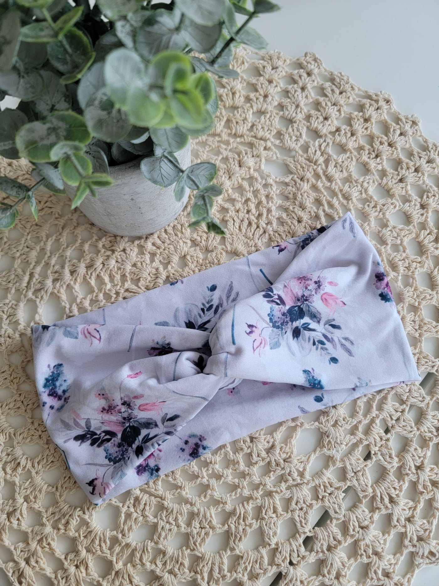 Bandeau twist petits bouquets