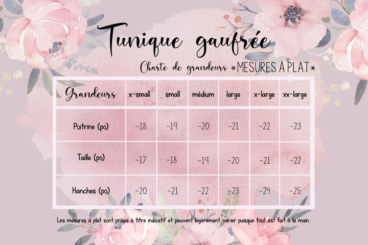 Tunique gaufrée noire
