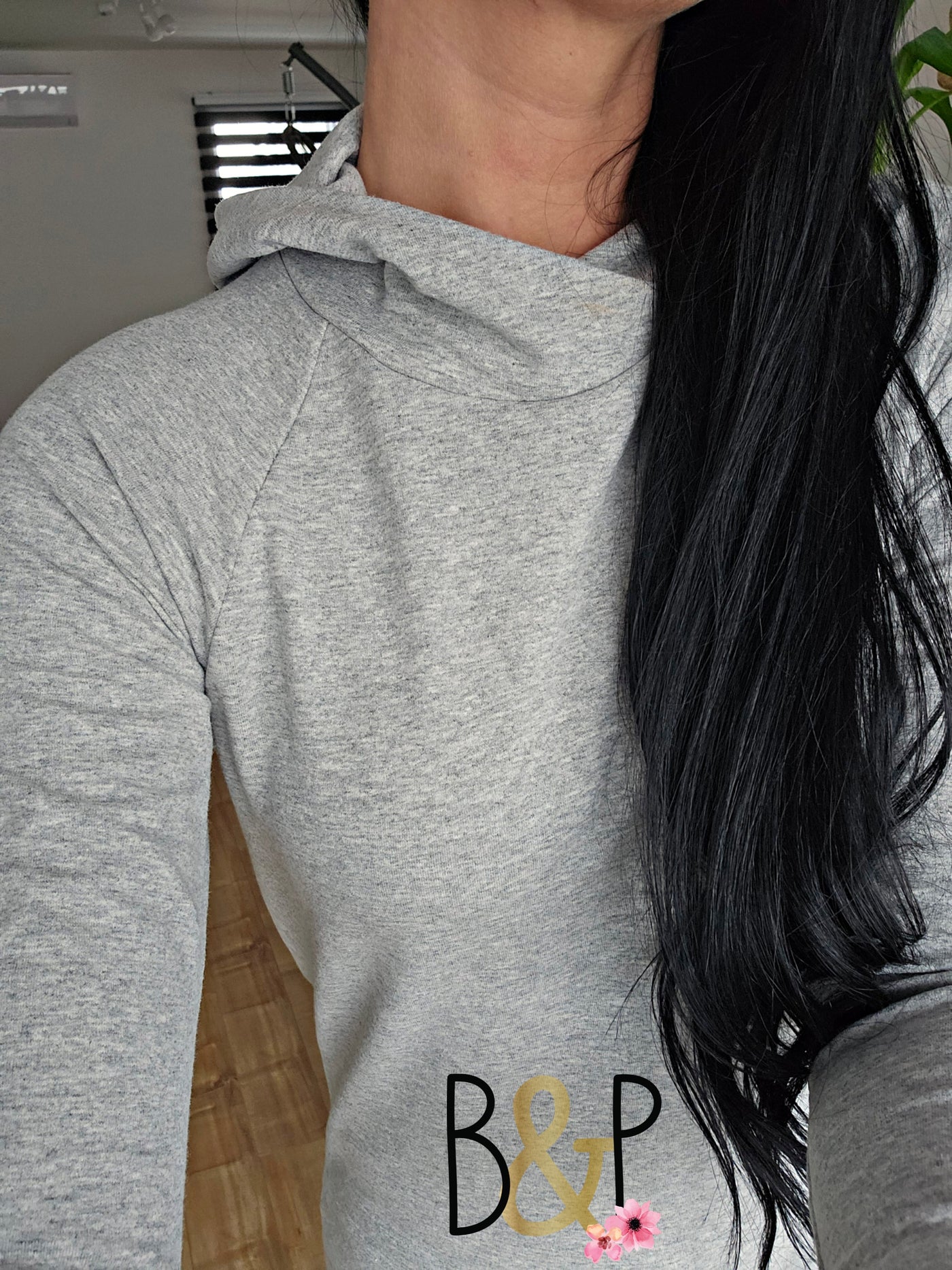 Hoodie heather gris