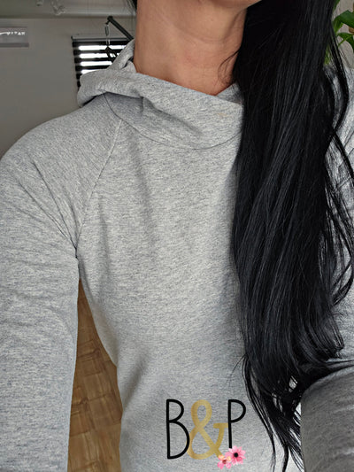 Hoodie heather gris
