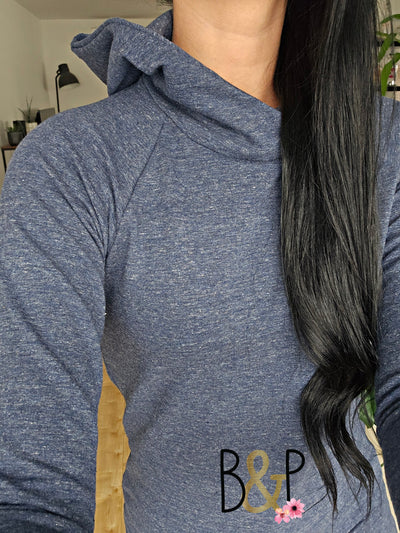 Hoodie heather bleu jeans