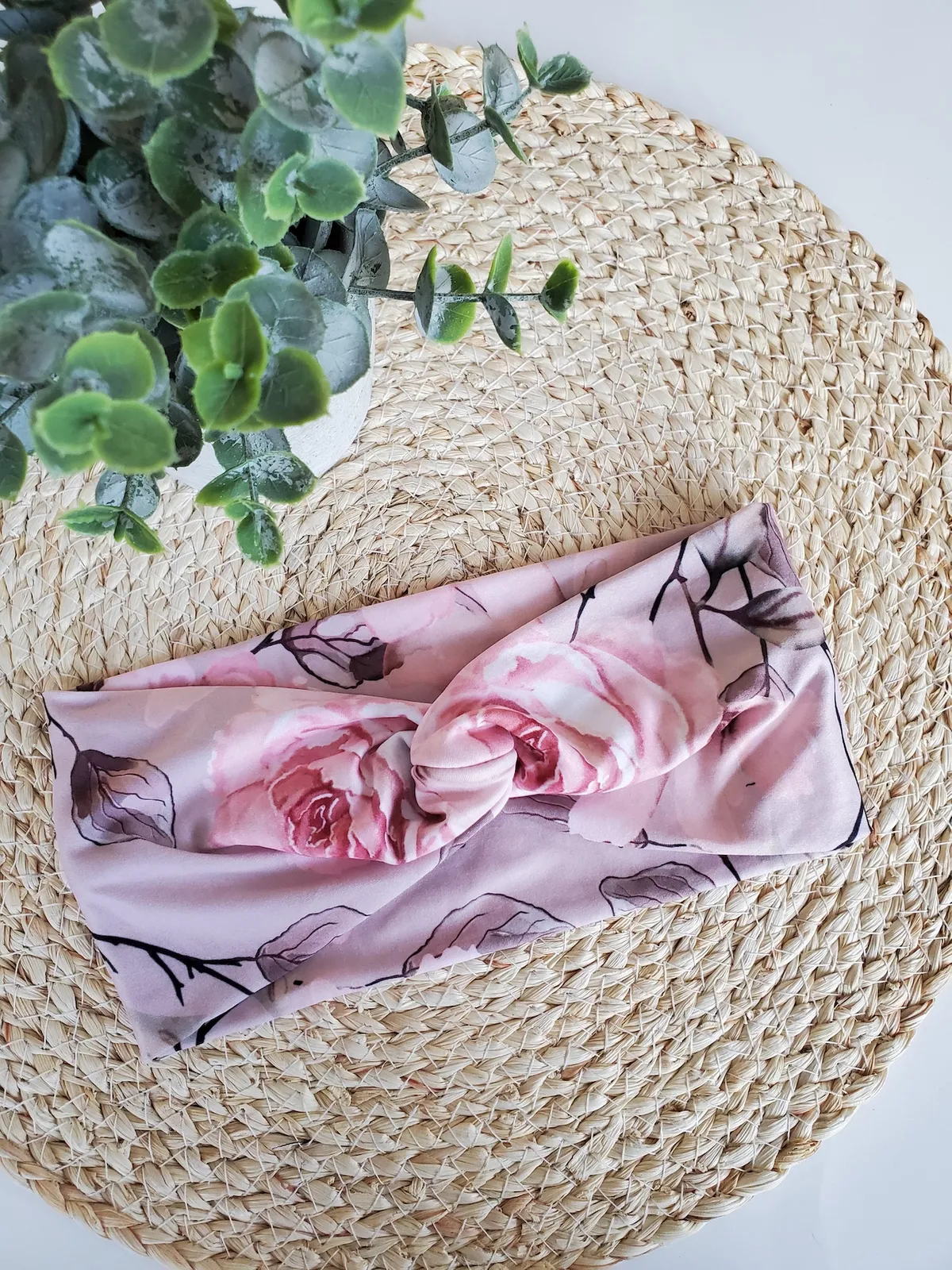 Bandeau twist rosier
