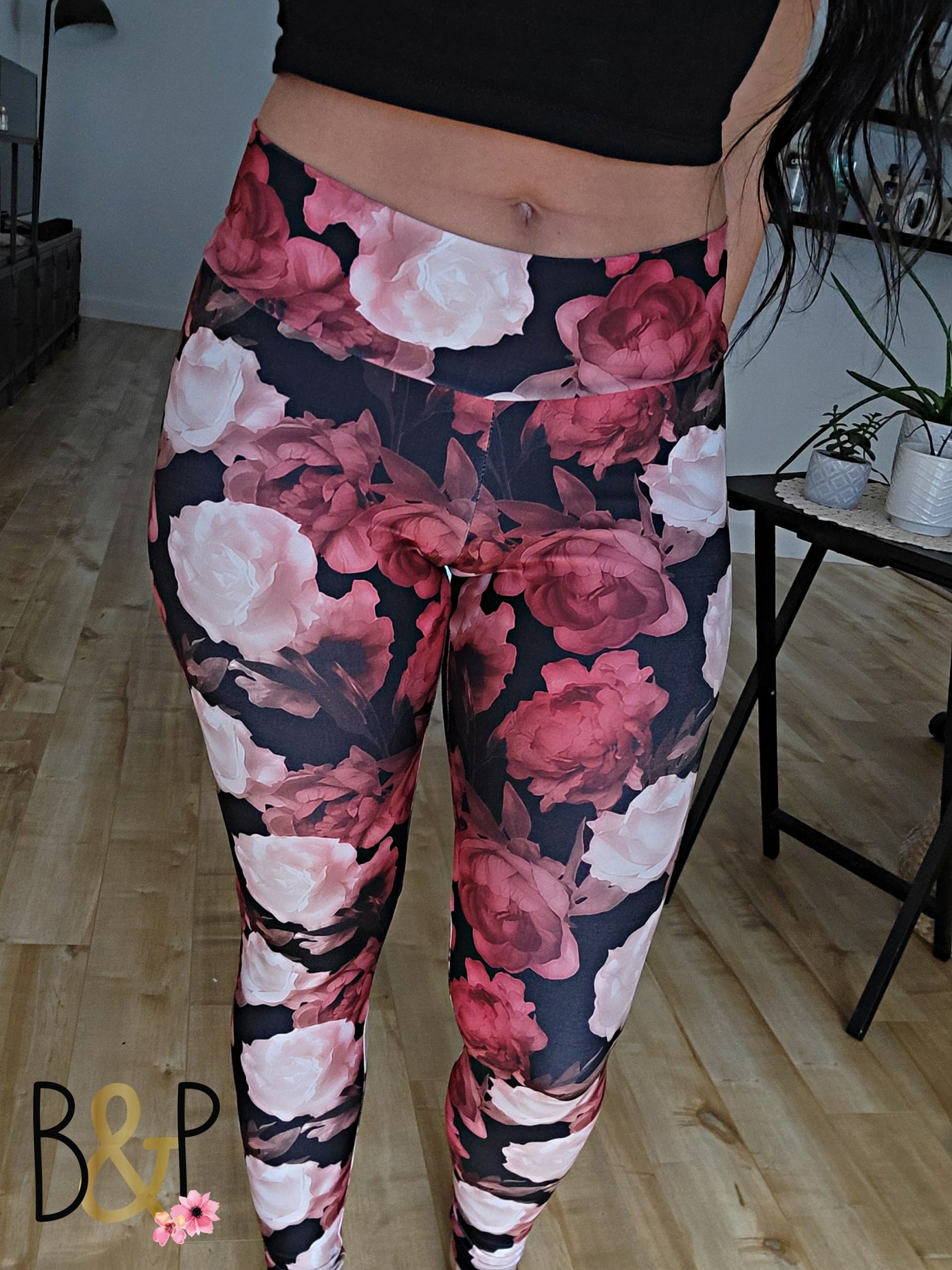Legging grosses fleurs