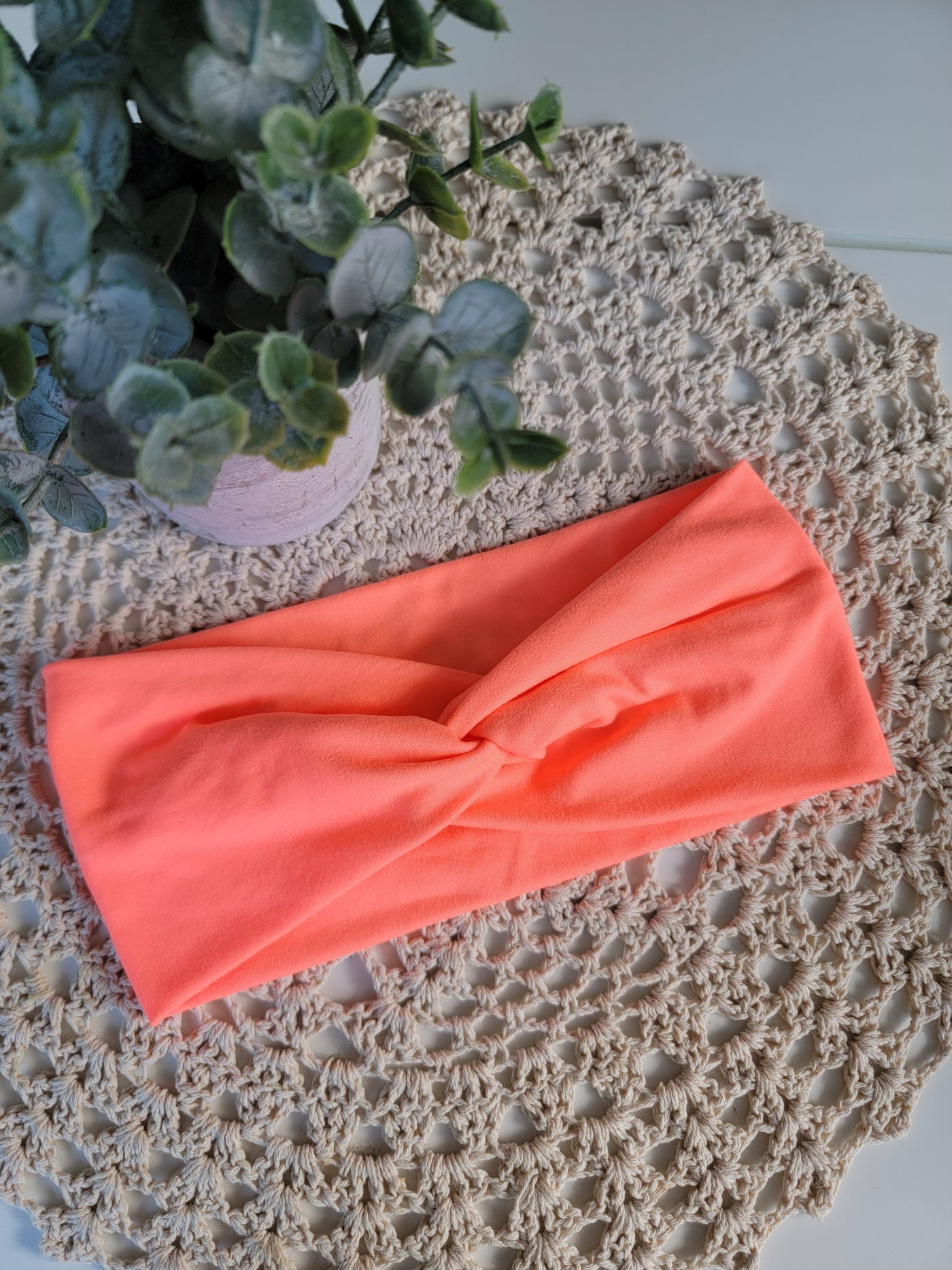 Bandeau twist orange flash
