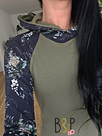 Hoodie kaki & branches