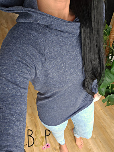 Hoodie heather bleu jeans