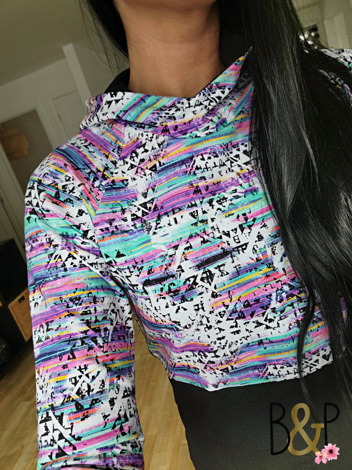 Hoodie aztèque multi & noir